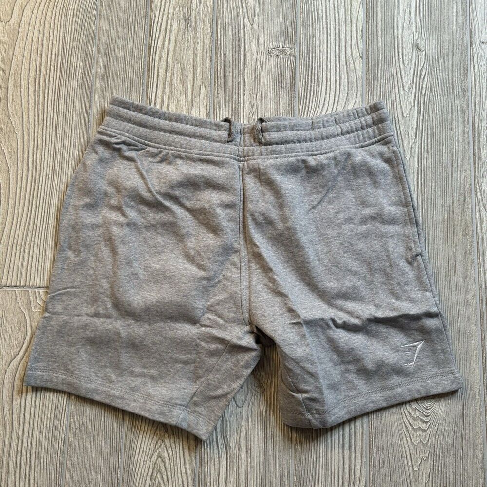 Gymshark Crest Shorts Men’s XXL Lt Gray Marl Logo Soft Pockets 7” Inseam New